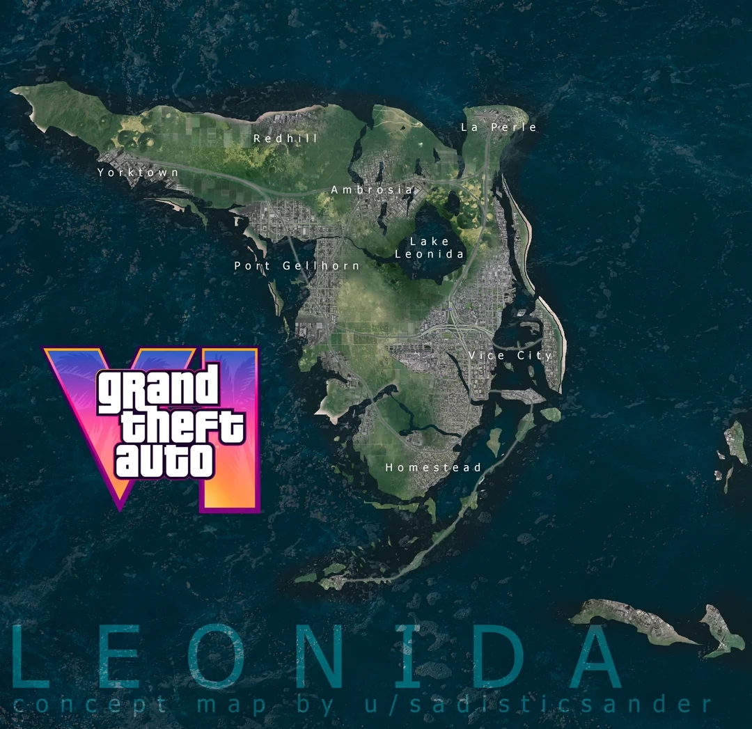 GTA VI Leonida Map